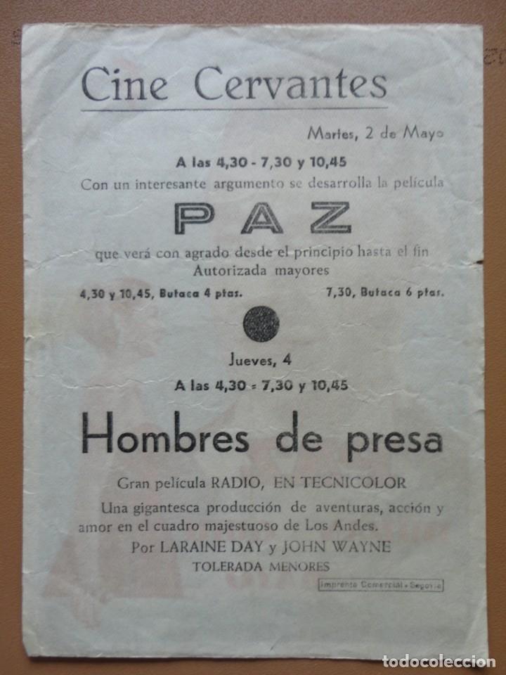 Cine: PAZ - (Cine Cervantes) - Foto 2