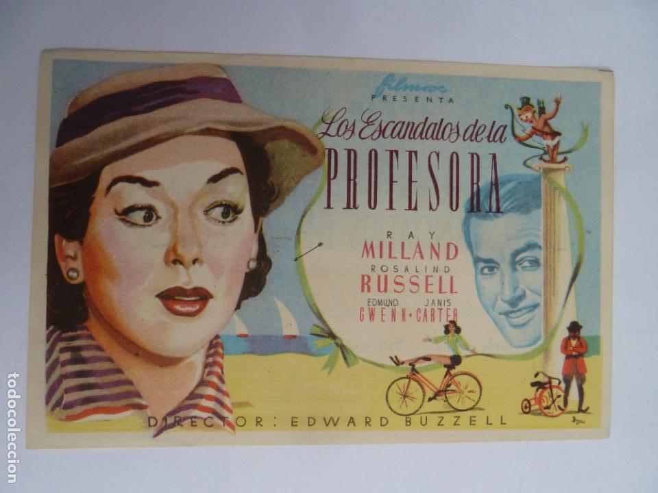 Cinema: los escandalos de la profesora folleto de mano original cine impreso perfecto estado