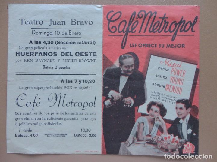 Cine: CAF&Eacute; METROPOL - (P. Doble) - Foto 1