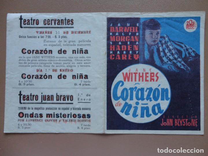 Cine: CORAZ&Oacute;N DE NI&Ntilde;A - (P. Doble) - Foto 1