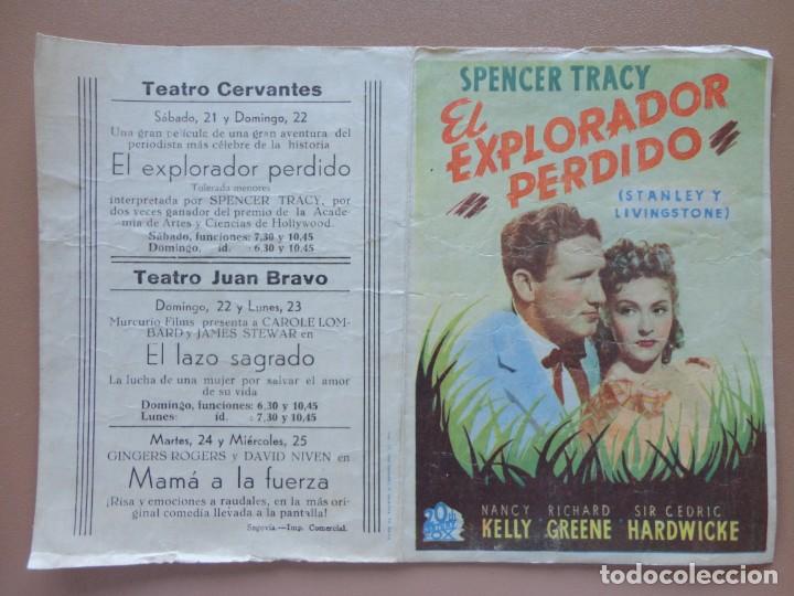 Cine: EL EXPLORADOR PERDIDO - Foto 1