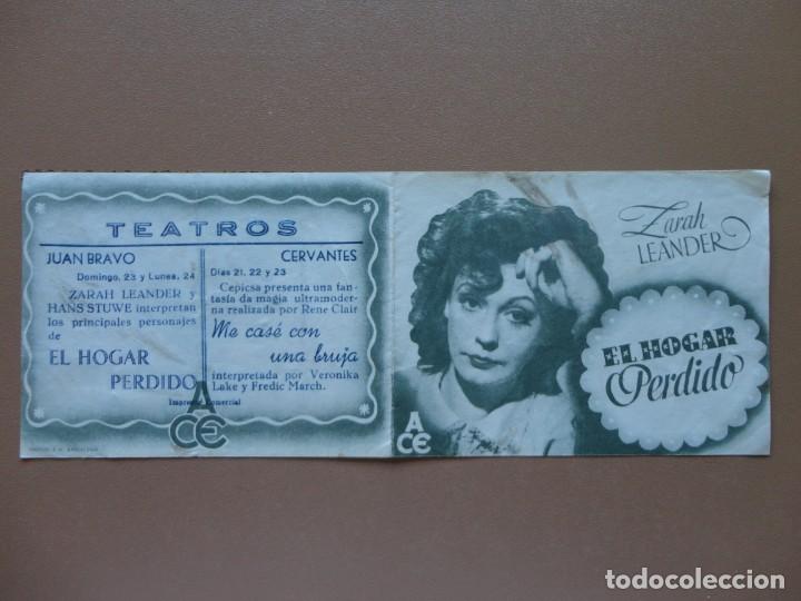 Cine: EL HOGAR PERDIDO - (P. Doble) - Foto 1