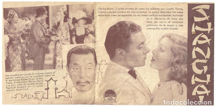 Cine: PTCC 027 SHANGHAI PROGRAMA DOBLE PARAMOUNT LORETTA YOUNG CHARLES BOYER WARNER OLAND - Foto 2