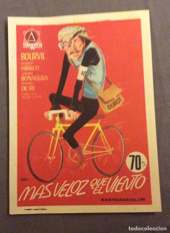 Cinema: FOLLETO DE MANO MAS FELIZ QUE EL VIENTO. SIN PUBLICIDAD