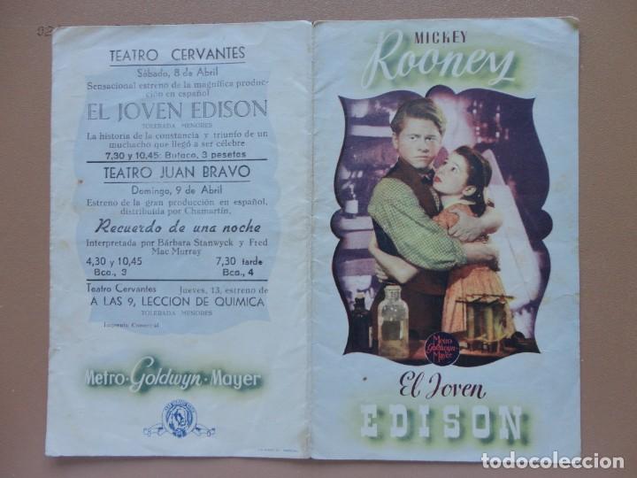 Cine: EL JOVEN EDISON - (P. Doble) - Foto 1