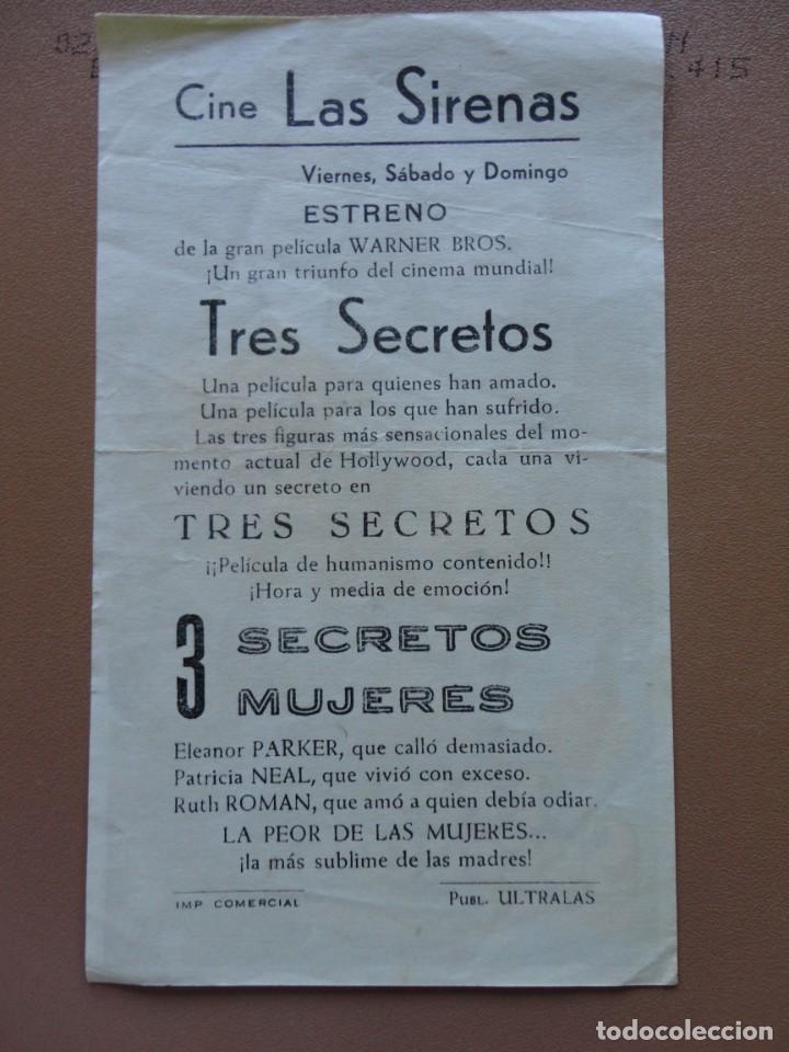 Cine: TRES SECRETOS - (Las Sirenas) - Foto 2