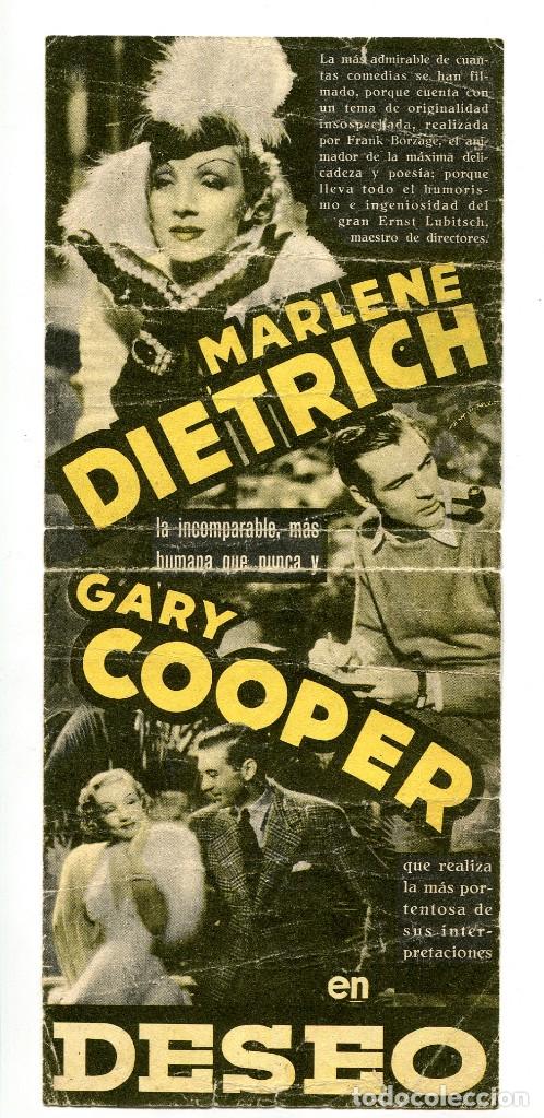 Cine: DESEO, con Gary Cooper. - Foto 1
