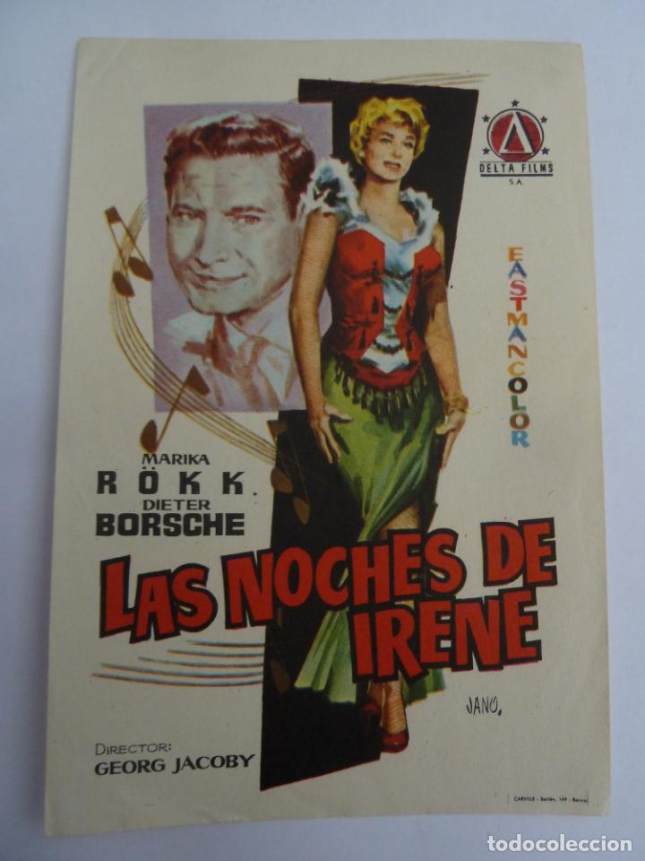 Cinema: las noches de irene folleto de mano original perfecto estado
