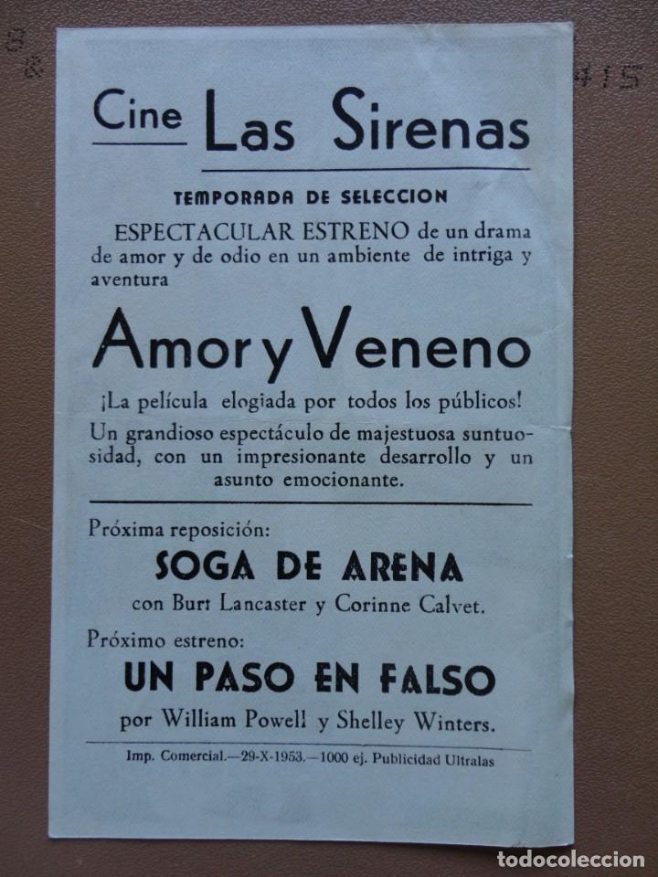 Cine: AMOR Y VENENO - 1953 - Foto 2