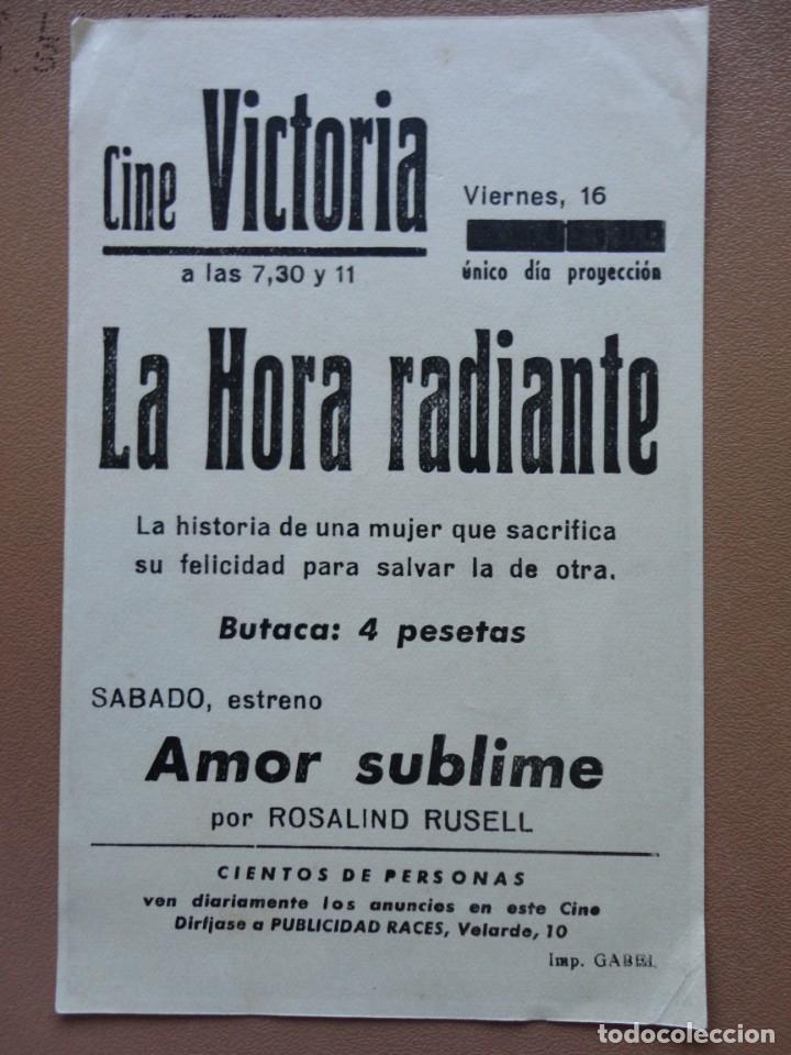 Cine: LA HORA RADIANTE - (C. Victoria) - Foto 2