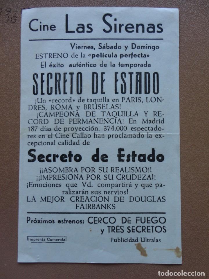 Cine: SECRETO DE ESTADO - (Las Sirenas) - Foto 2