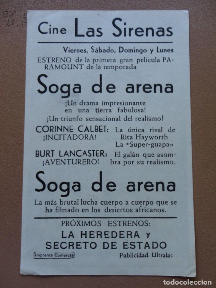 Cine: SOGA DE ARENA - (Las Sirenas) - Foto 2