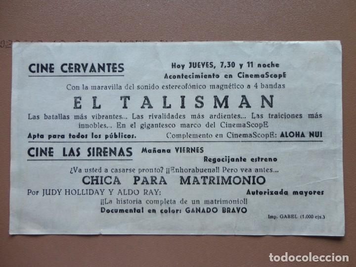 Cine: EL TALISM&Aacute;N - (Cine Cervantes) - Foto 2