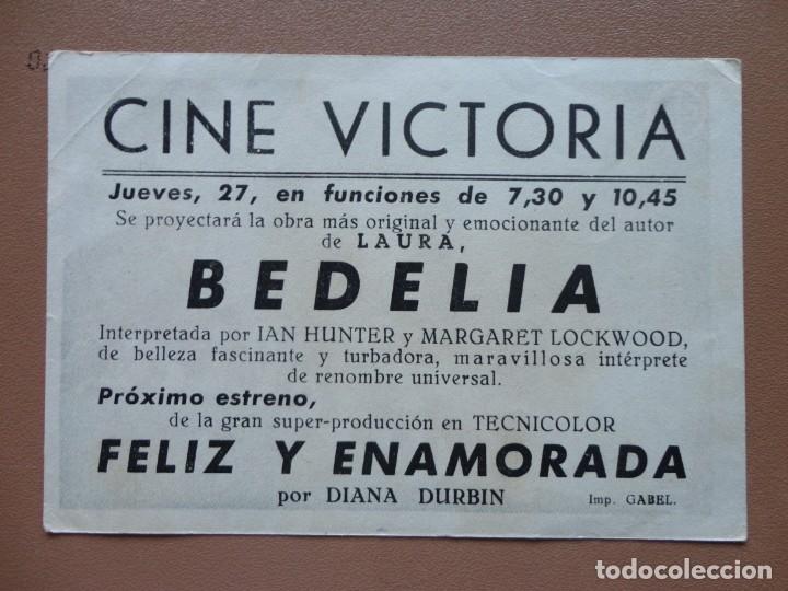 Cine: BEDELIA - (cine Victoria) - Foto 2