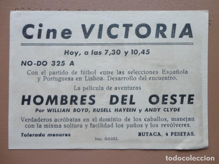 Cine: HOMBRES DEL OESTE - (Cine Victoria) - Foto 2