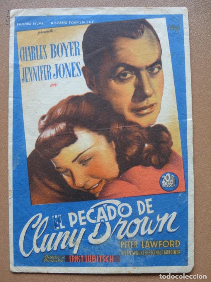 Cine: - EL PECADO DE CLUNY BROWN - Foto 1