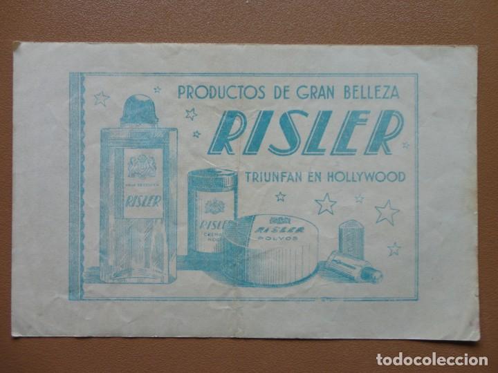 Cine: CAROLE LOMBARD - (Publicidad Risler) - Foto 2