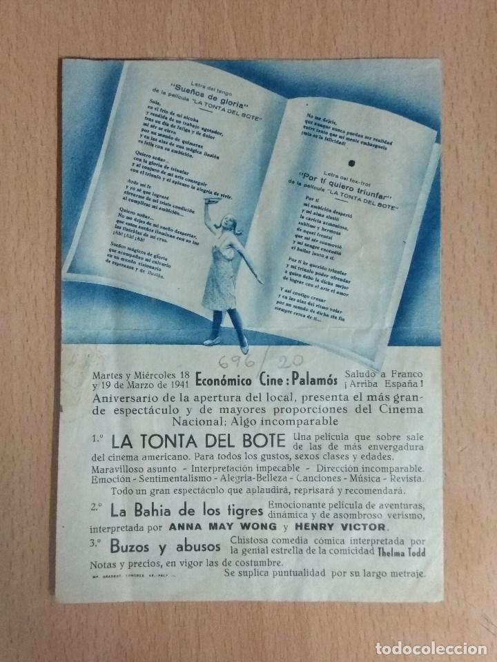 Cine: LA TONTA DEL BOTE - PROGRAMA DOBLE DE MANO CON PUBLICIDAD - Foto 3