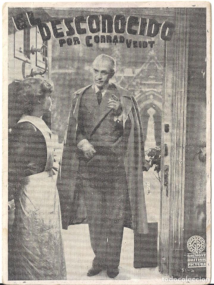 Cine: PTEB 042 EL DESCONOCIDO PROGRAMA DOBLE J LUIS DE CHICLANA CONRAD VEIDT - Foto 1