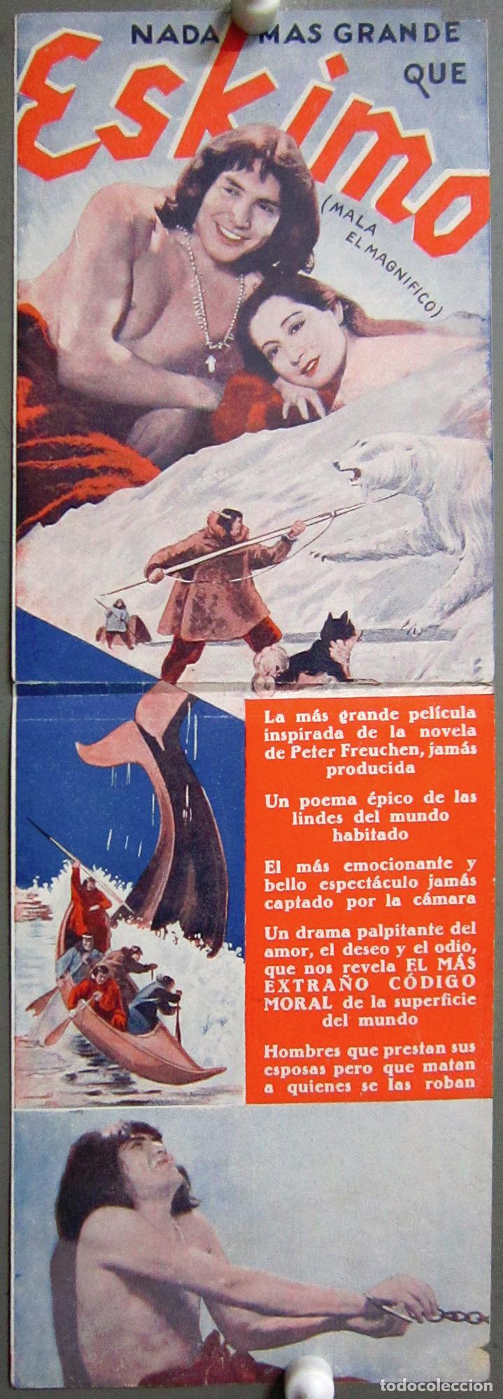 Cine: PTEB 042 ESKIMO PROGRAMA DOBLE MGM MALA W.S. VAN DYKE - Foto 2