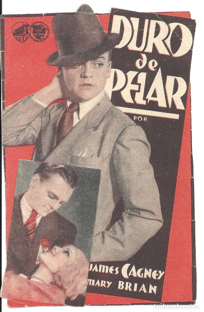 Cine: PTEB 043 DURO DE PELAR PROGRAMA TARJETA WARNER JAMES CAGNEY - Foto 1