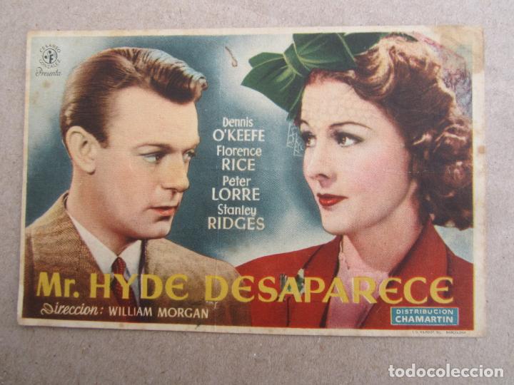 Cinema: Mr. Hyde Desaparece ,  william morgan , cine alcazar