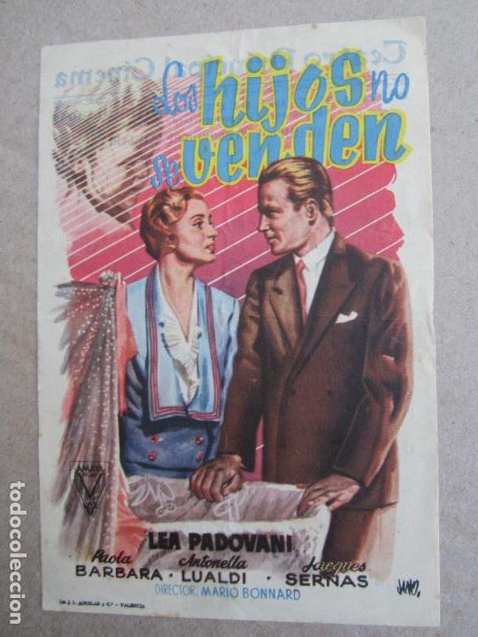 Cinema: los hijos no se venden , lea padovani , teatro principal cinema , 1954