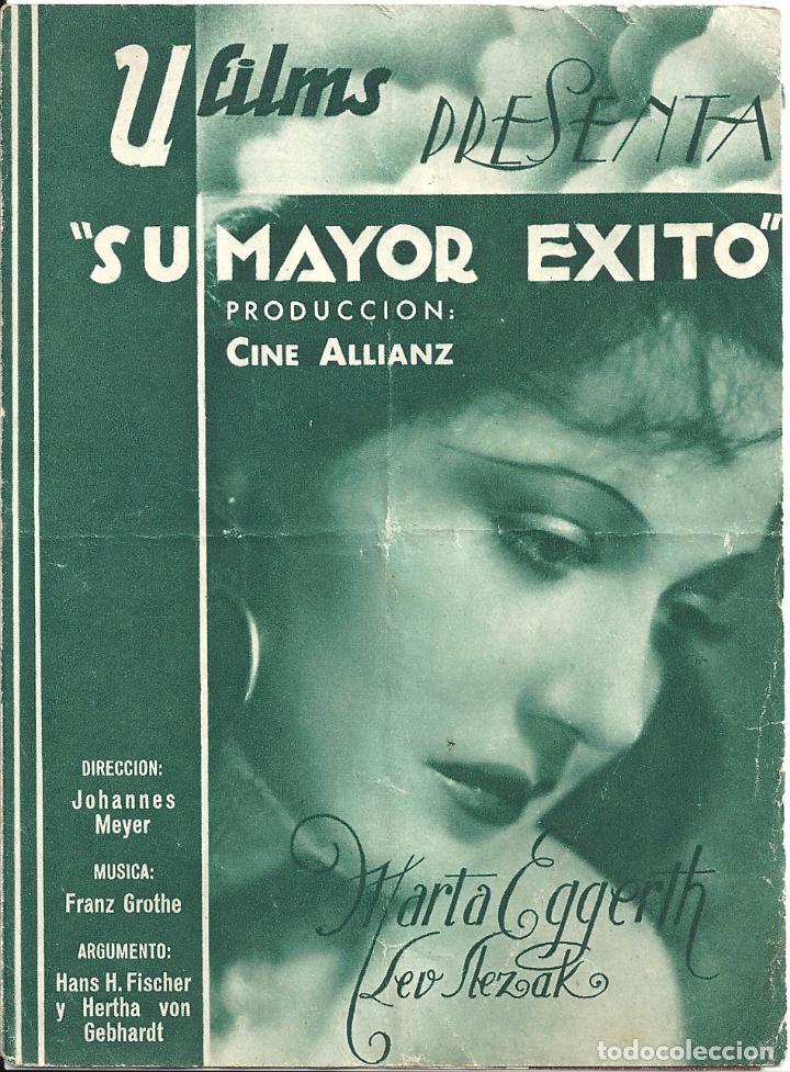 Cine: PTEB 053 SU MAYOR EXITO PROGRAMA DOBLE U FILMS MARTHA EGGERTH - Foto 1