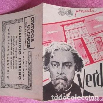 Cine: VERDI , GABY MORLAY PROGRAMA DE CINE DOBLE . EXCELENTE C16 - Foto 1