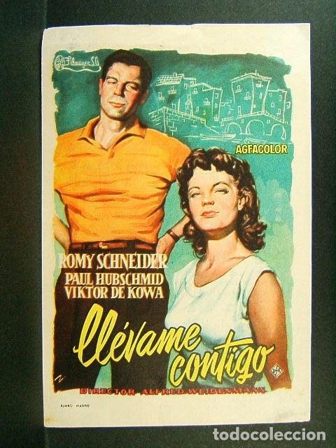 Cine: LLEVAME CONTIGO-CINEMA VICTORIA-A.WEIDENMANN-ROMY SCHNEIDER-PAUL HUBSCHMID-ILUSTRA Z-1960.