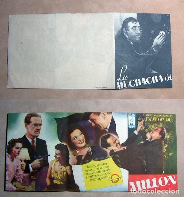 Cine: PROGRAMA DE MANO LA MUCHACHA DEL MILLON - Foto 1