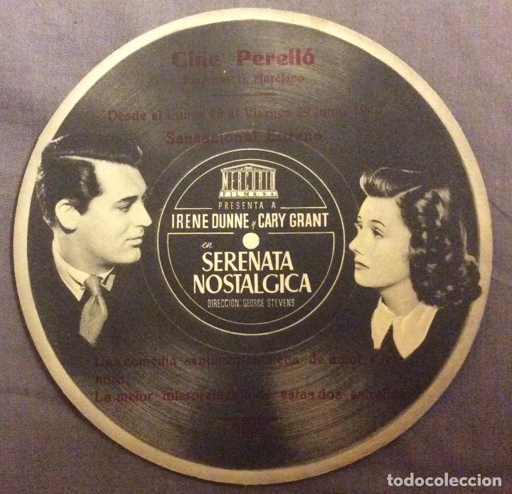 Folhetos de m&atilde;o de filmes antigos de cinema: FOLLETO DE MANO SERENATA NOSTALGICA. PUBLICIDAD CINE PERELLO