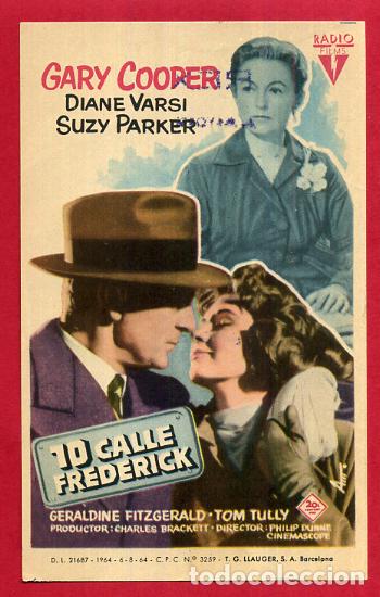 Folhetos de m&atilde;o de filmes antigos de cinema: 10 CALLE FREDERICK , SENCILLO , ORIGINAL , PM10939