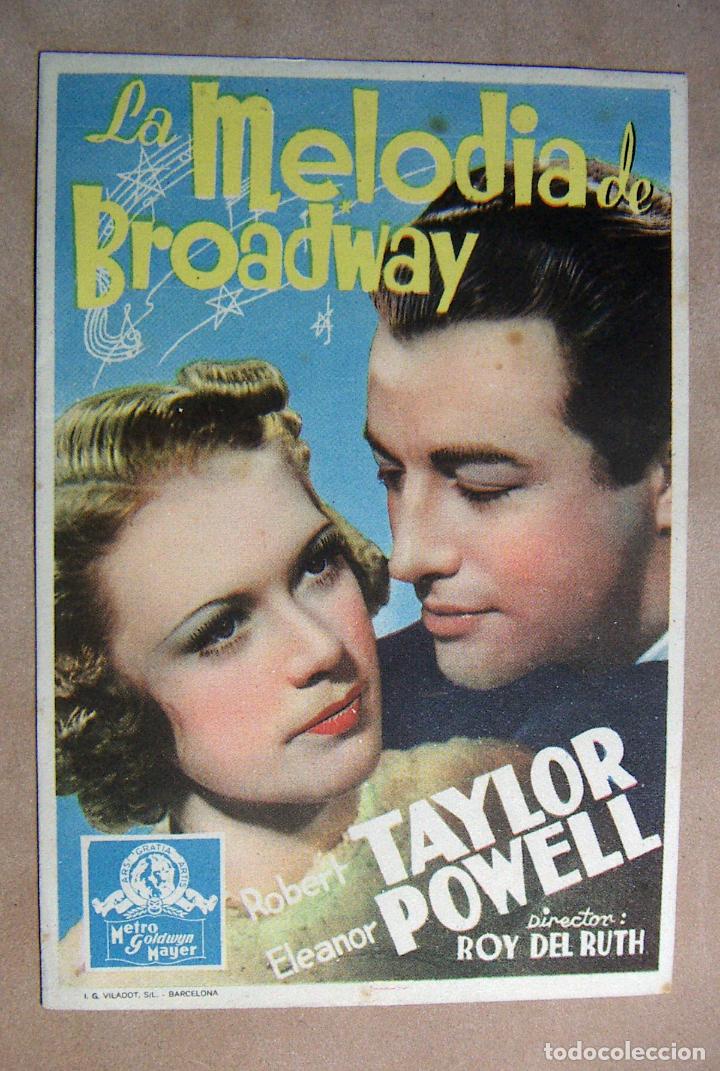 Cine: PROGRAMA DE CINE LA MELODIA DE BROADWAY SIN PUBLICIDAD - Foto 1