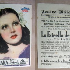 Cine: PROGRAMA DE CINE LA ESTRELLA DE RIO 1941 PUBLICIDAD TEATRO MAIQUEZ CARTAGENA. Lote 141594778
