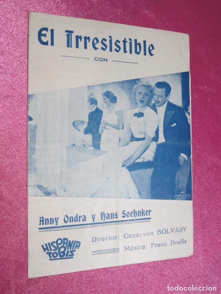 Cinema: EL IRRESISTIBLE ANNY ONDRA TOBIS PROGRAMA DE CINE DOBLE