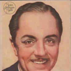 Folhetos de mão de filmes antigos de cinema: WILLIAM POWELL - PROGRAMA SENCILLO DE MGM CON PUBLICIDAD RF-1862. Lote 142637770