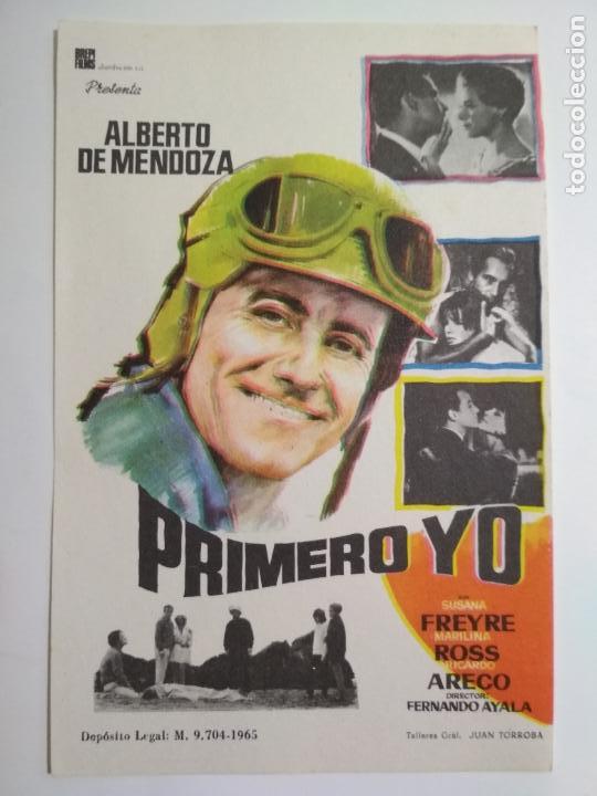 Kino: PRIMERO YO CON ALBERTO DE MENDOZA, A&Ntilde;O 1965, SIN PUBLICIDAD