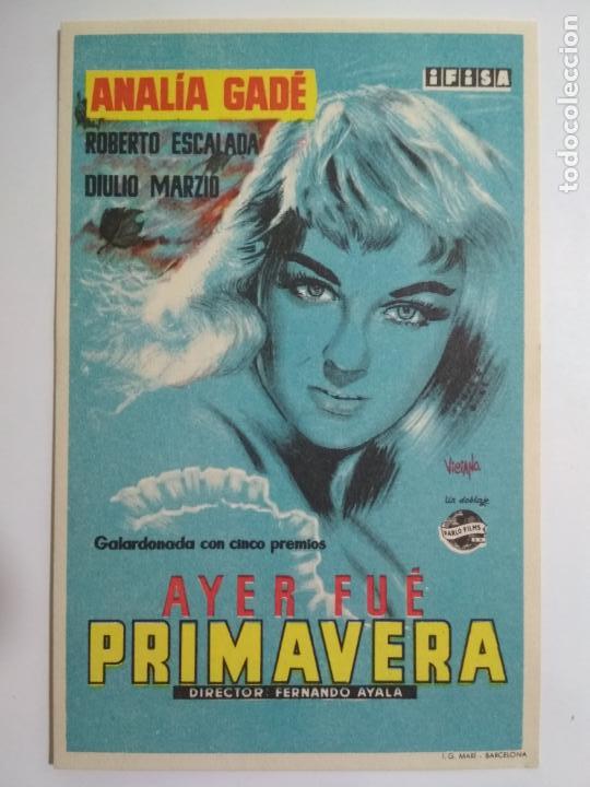 Kino: AYER FUE PRIMAVERA CON ANALIA GADE, A&Ntilde;OS 60, SIN PUBLICIDAD