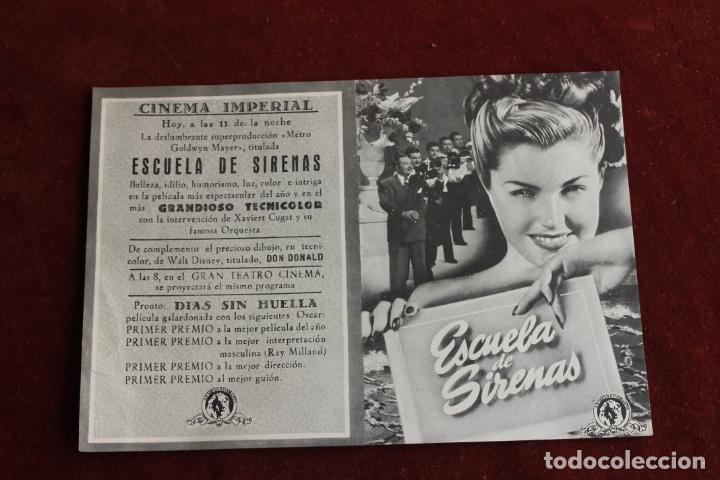 Cine: PROGRAMA DOBLE DE MANO DE LA PELICULA ESCUELA DE SIRENAS. - Foto 1