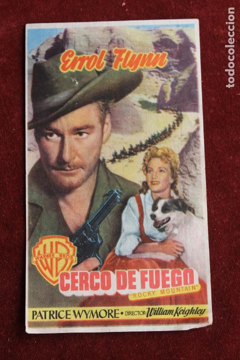 Kino: PROGRAMA DE CINE DE MANO DE LA PELICULA CERCO DE FUEGO CON PUBLICIDAD