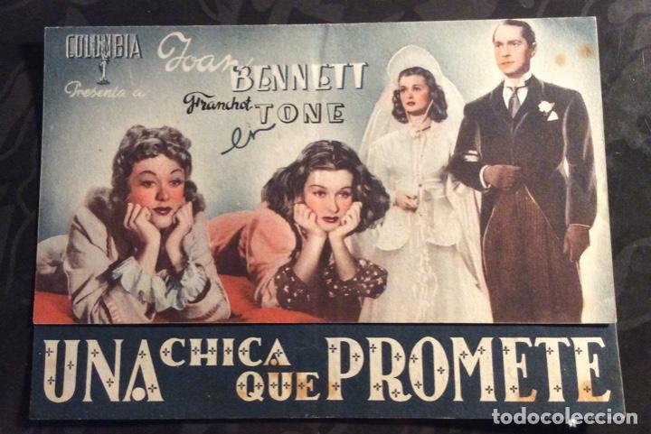  Flyers Publicitaires de films Anciens: FOLLETO DE MANO UNA CHICA QUE PROMETE. PUBLICIDAD CINEMA LA RAMBLA