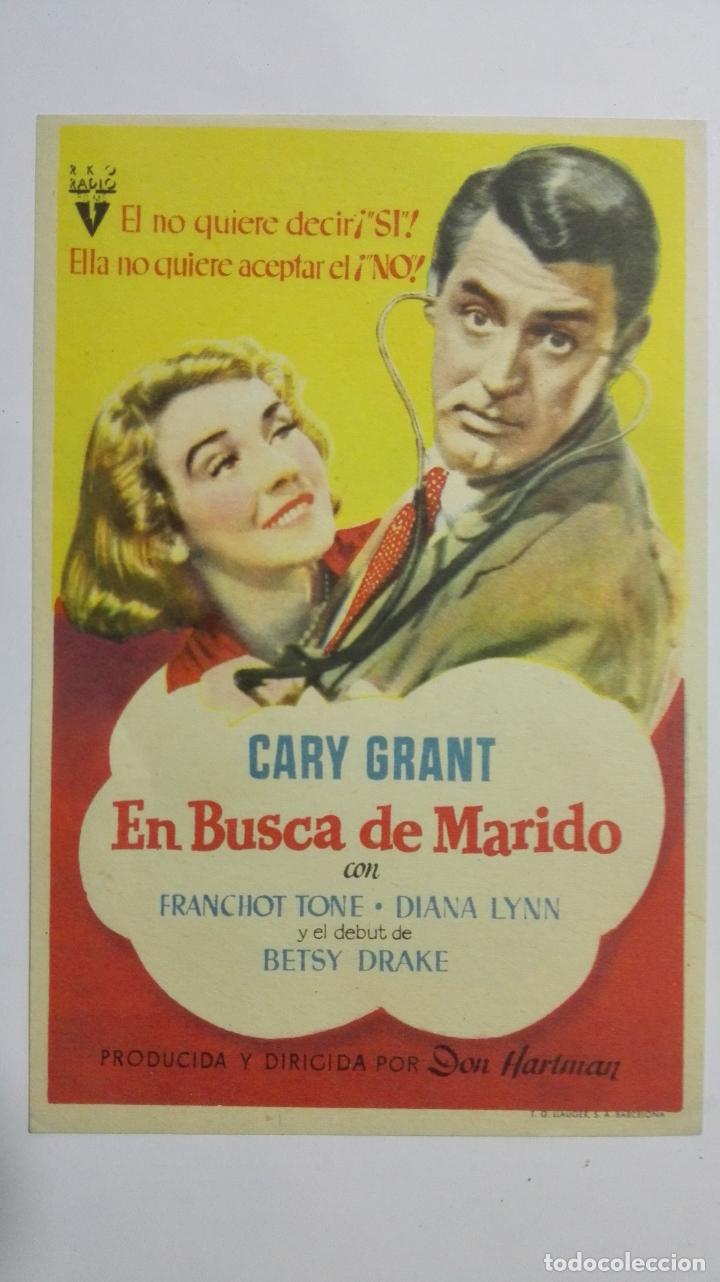  Flyers Publicitaires de films Anciens: EN BUSCA DE MARIDO CON CARY GRANT, SIN PUBLICIDAD
