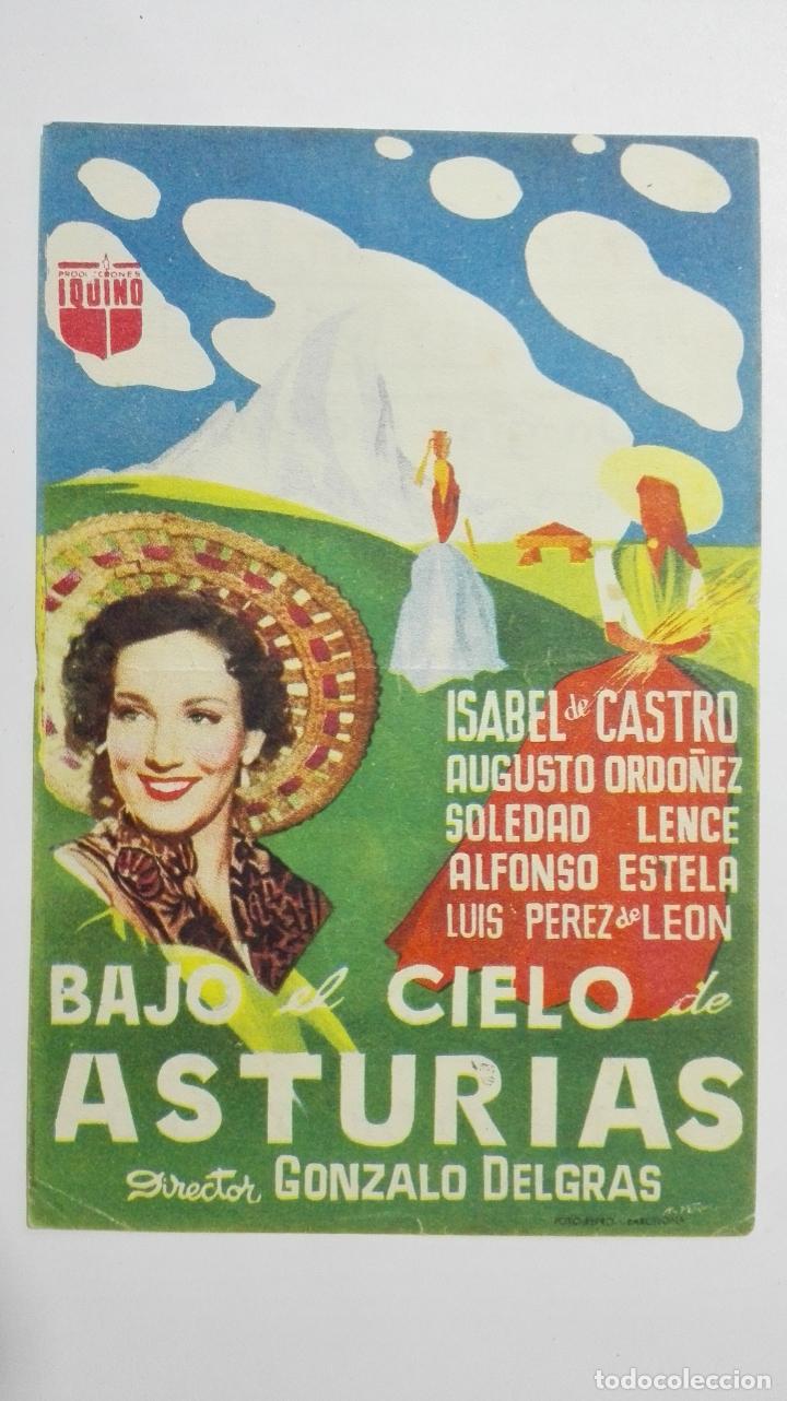 Cinema: BAJO EL CIELO DE ASTURIAS CON ISABEL DE CASTRO, VILLAROBLEDO, PUBLICIDAD TERRAZA GRAN TEATRO