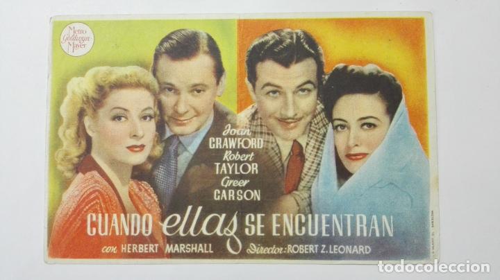  Flyers Publicitaires de films Anciens: CUANDO ELLAS SE ENCUENTRAN, A&Ntilde;OS 40, PUBLICIDAD IDEAL CINEMA