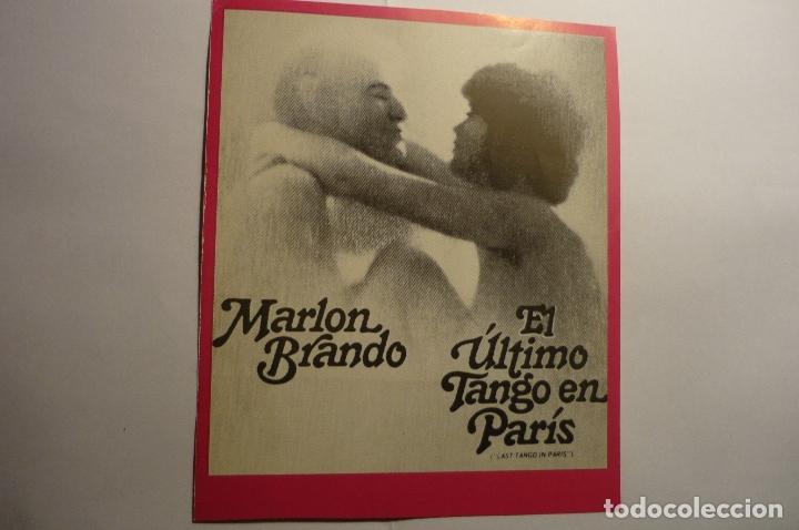 Cine: lamina 14 x 11,5  el ultimo tango en paris.-marlon brando