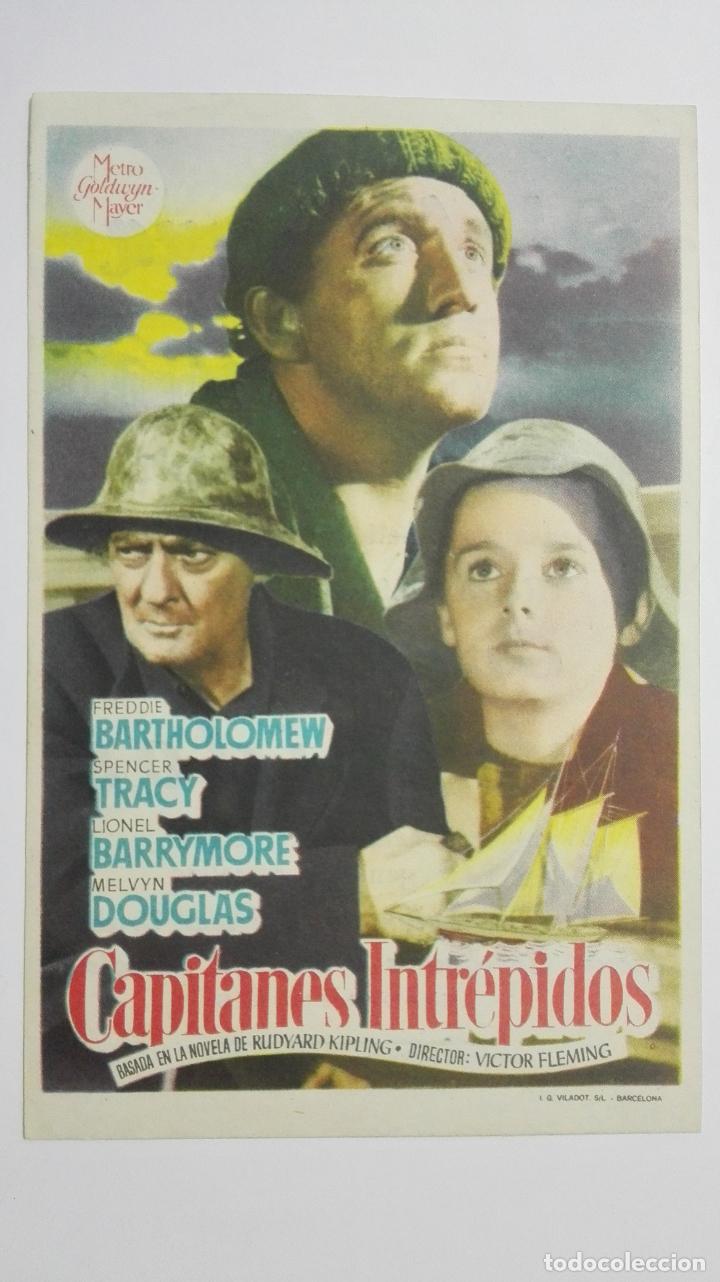  Flyers Publicitaires de films Anciens: CAPITANES INTREPIDOS CON SPENCER TRACY, A&Ntilde;OS 50, PUBLICIDAD IDEAL CINEMA, VILLAROBLEDO