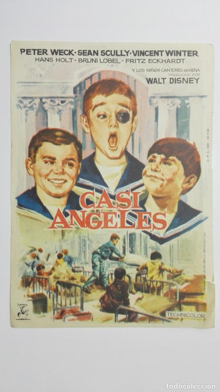  Flyers Publicitaires de films Anciens: CASI ANGELES, SIN PUBLICIDAD WALT DISNEY