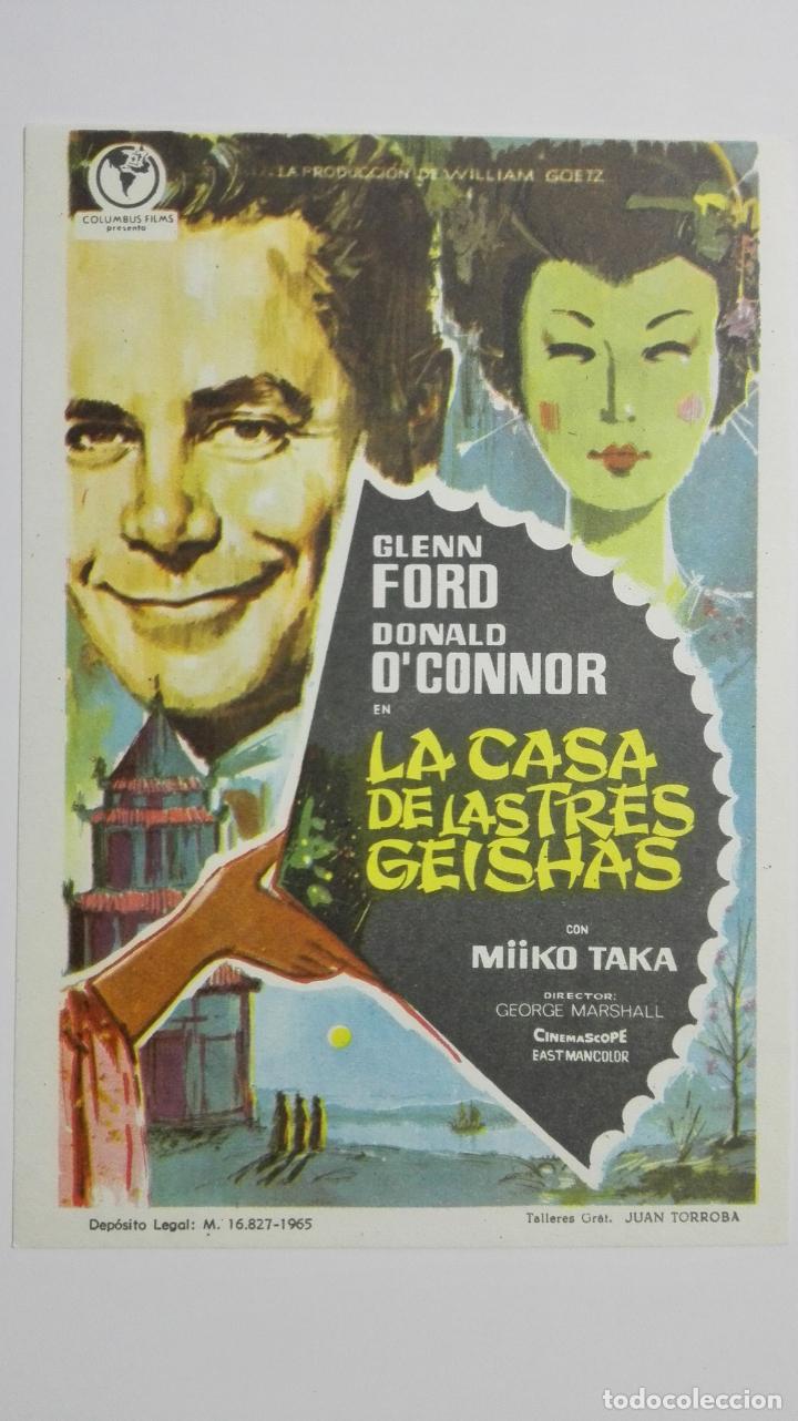  Foglietti di film di film antichi di cinema: LA CASA DE LAS TRES GEISHAS, SIN PUBLICIDAD