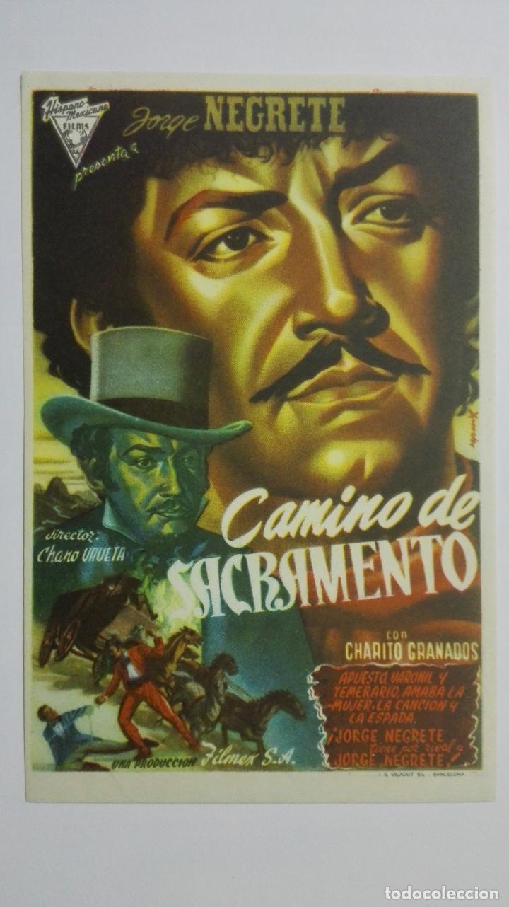  Foglietti di film di film antichi di cinema: CAMINO DE SACRAMENTO, SIN PUBLICIDAD